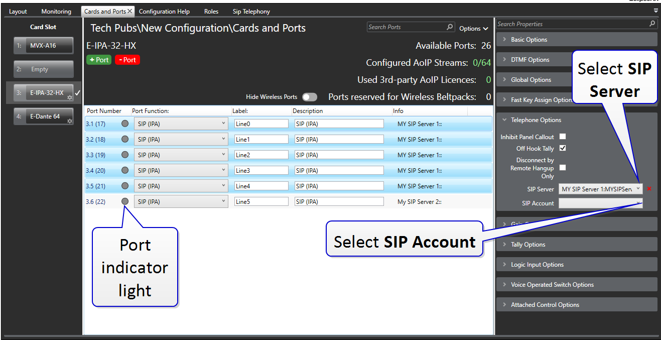 SIP accounts